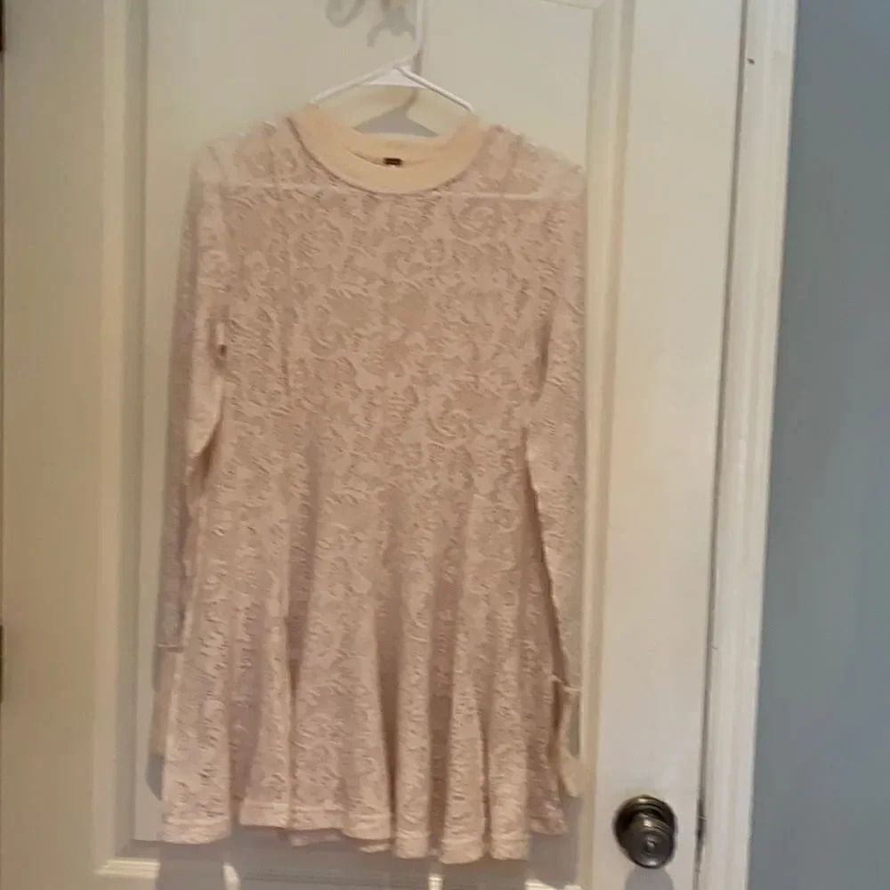 Free people sweater swing dress XS